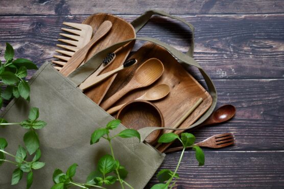 Eco friendly products wooden utensils