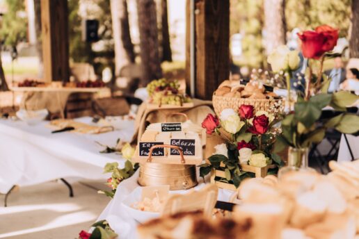 Wedding event appetizer platters